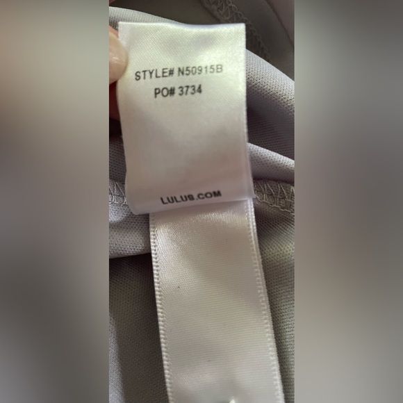 Lulu’s Light Gray Dress, Size L - Picture 8 of 9